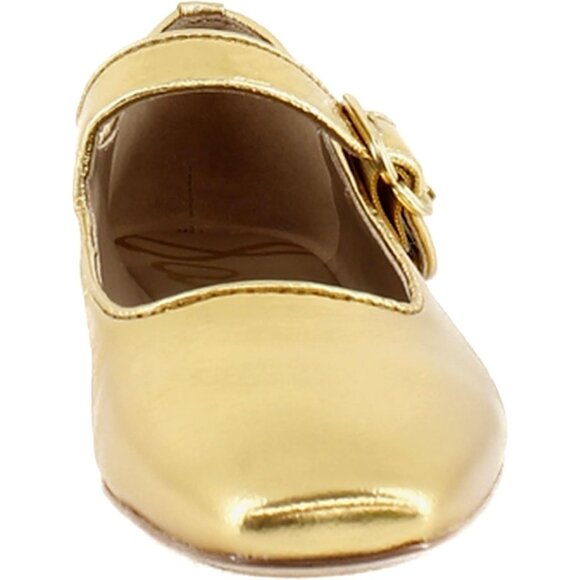 Sam Edelman Womens Medallion Gold Leather  Michaela Mary Jane Ballet Flat Shoes - Picture 8 of 8